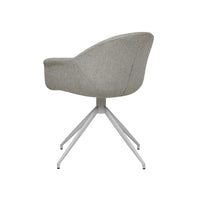 Globe West Occasional Chairs Globe West Daisy Spider Leg Office Chair - Winter Grey