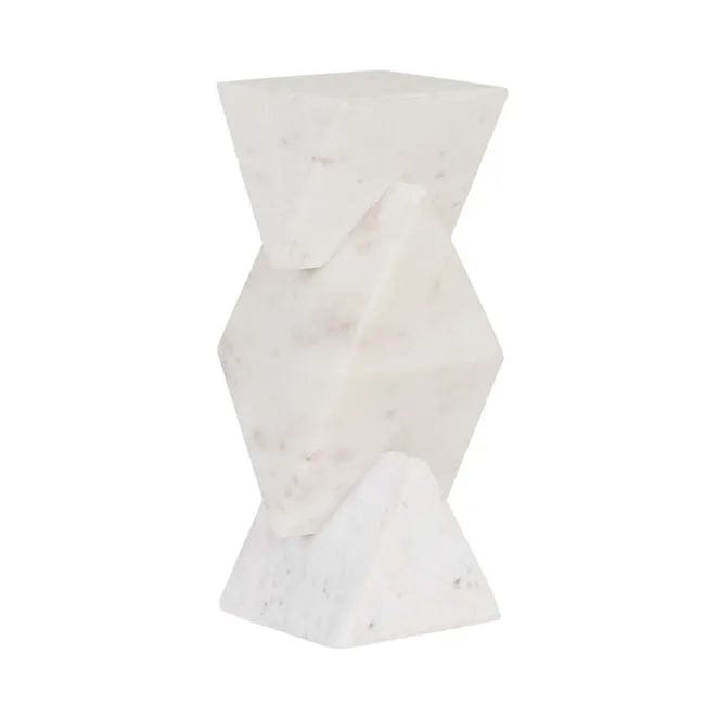 Globe West Accessories Rufus Stack Sculpture - White Marble