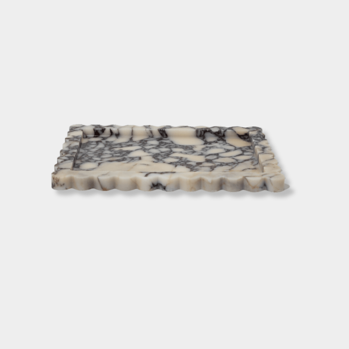 CoTheory Accessories CoTheory Palazzo Large Scalloped Tray - Viola Marble