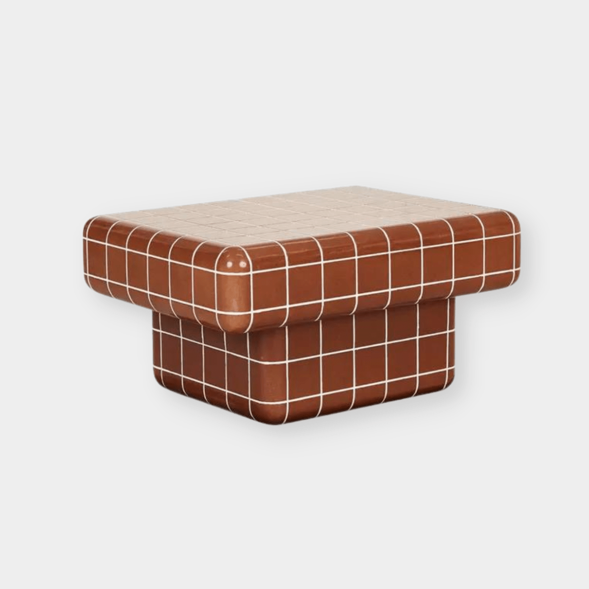Globe West Coffee Tables Globe West Seville Tile Coffee Table, Red Glazed GRC (7953890836729)