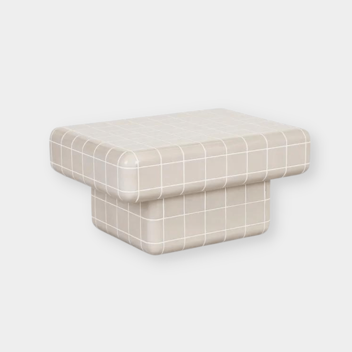 Globe West Coffee Tables Globe West Seville Tile Coffee Table, Pearl White (7953893032185)