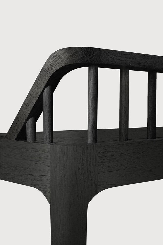 Ethnicraft Bench Seats Ethnicraft Spindle Bench Seat, Oak Black (7608297980153)