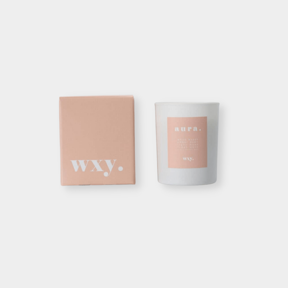 wxy. Accessories wxy. Aura Candle - White Woods & Amber Down (7817468870905)