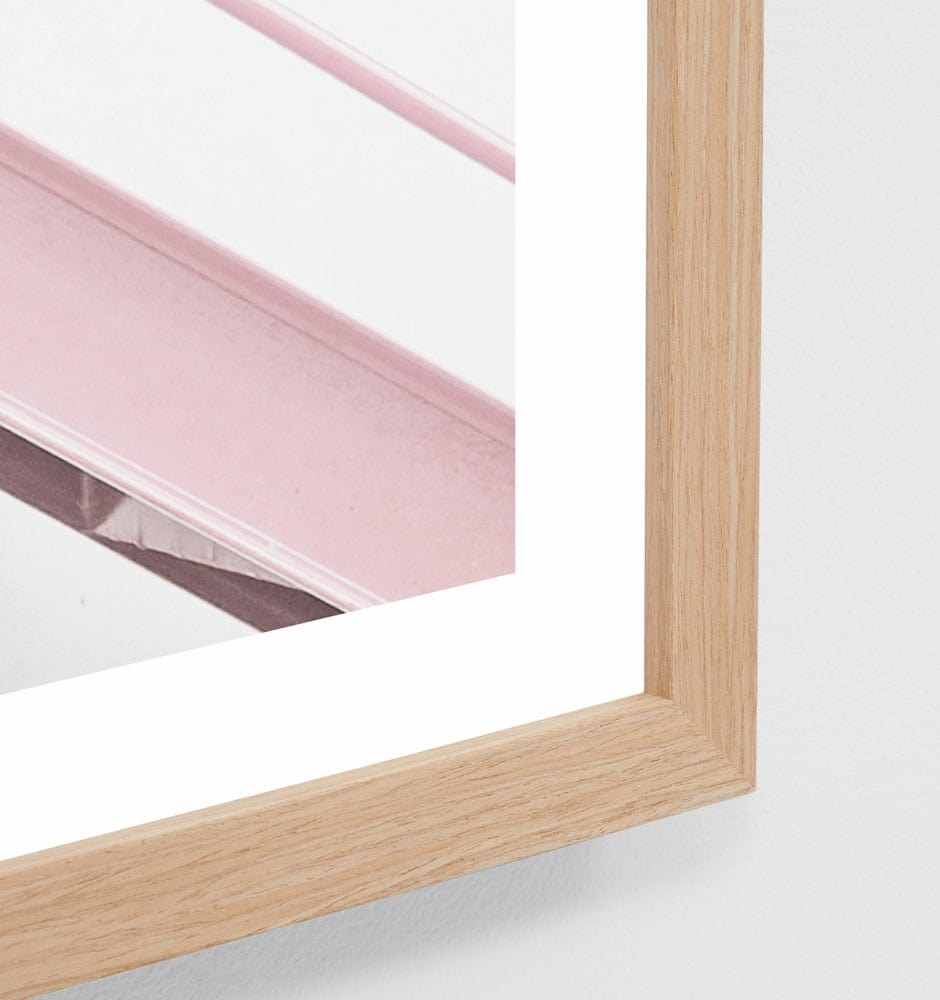 Middle of Nowhere Prints Middle of Nowhere 'Pink Stairwell' Framed Print