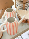 Robert Gordon Servingware Robert Gordon Watering Can - Coral Stripe Plant Parent