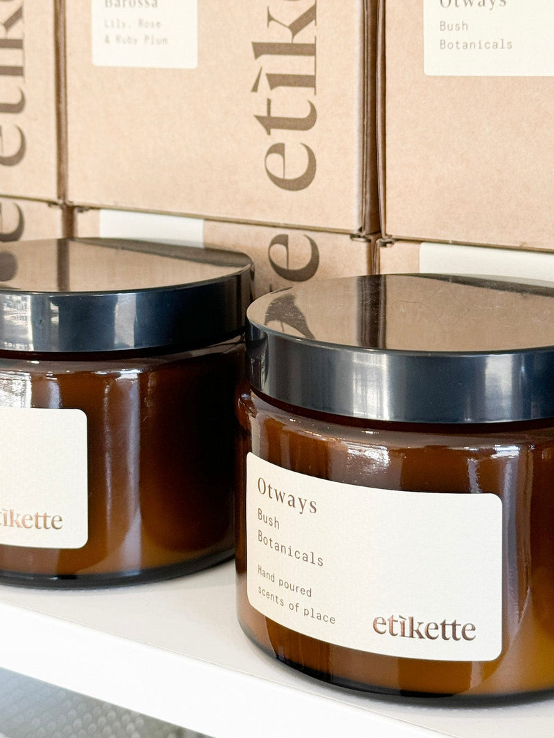 Etikette Candles Candles Etikette Candle - Barossa in Lily, Rose & Ruby Plum, Double Wick