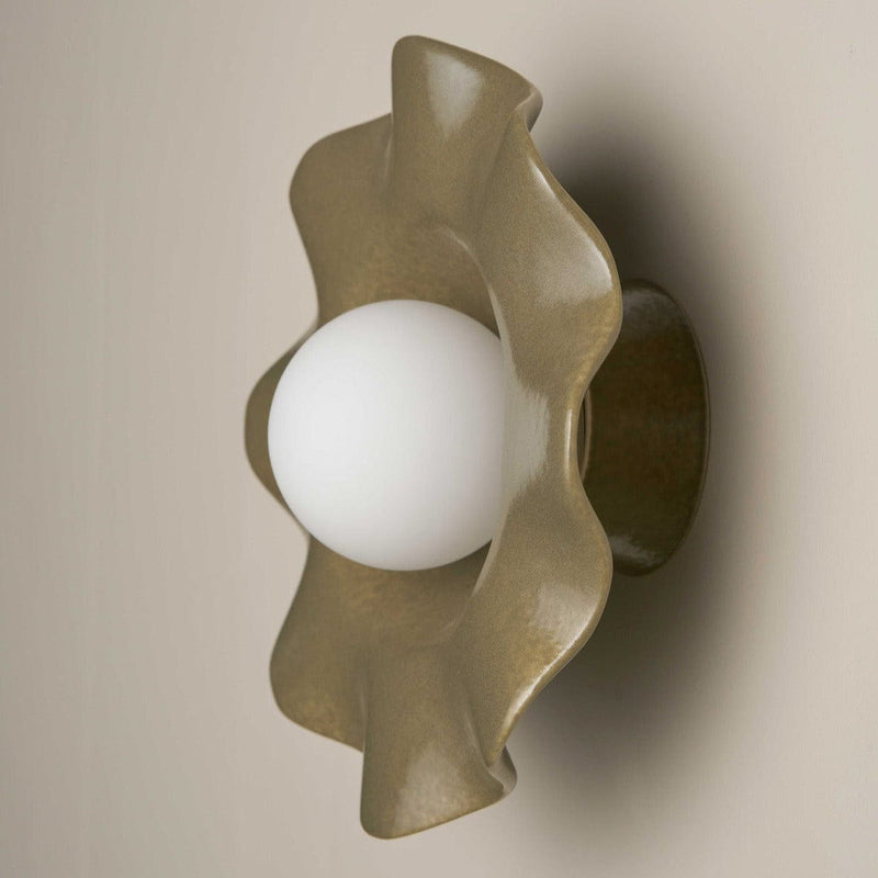 Robert Gordon Interiors Wall Sconce Robert Gordon Pearl Wall Sconce, Olive