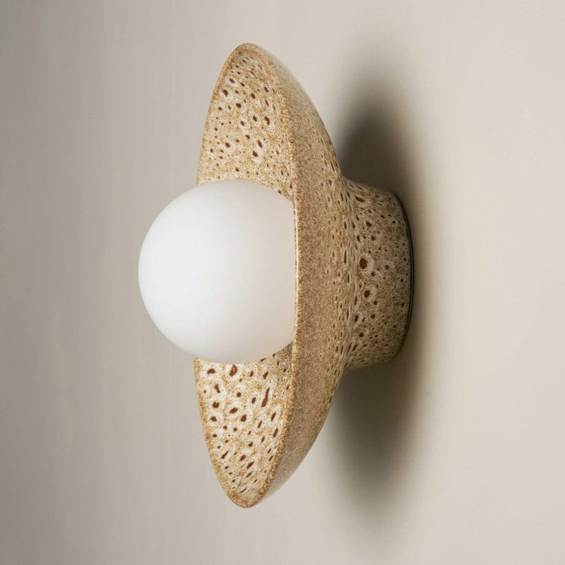 Robert Gordon Interiors Wall Sconce Robert Gordon Dish Wall Sconce, White Ochre