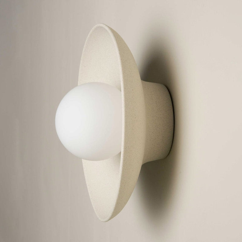 Robert Gordon Interiors Wall Sconce Robert Gordon Dish Wall Sconce, Stone