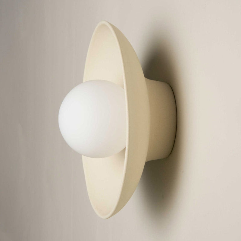 Robert Gordon Interiors Wall Sconce Robert Gordon Dish Wall Sconce, Bone