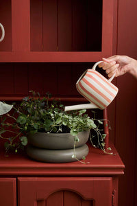 Robert Gordon Servingware Robert Gordon Watering Can - Coral Stripe Plant Parent