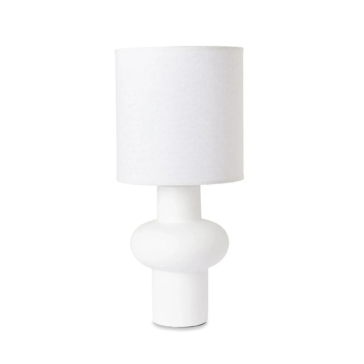 norsu interiors Lamps Harriett White/Linen Table Lamp