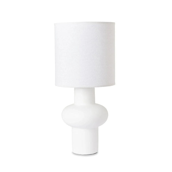 norsu interiors Lamps Harriett White/Linen Table Lamp