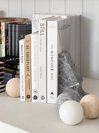 CoTheory Accessories CoTheory Lunar Sculptured Bookend - Tundra Grey Marble (7921160159481)