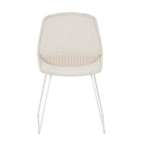Globe West Dining Chairs Globe West Granada Scoop Closed Weave Dining Chair, Chalk/White (7953848172793)