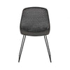 Globe West Dining Chairs Globe West Granada Scoop Closed Weave Dining Chair, Licorice/Licorice (7953849647353)