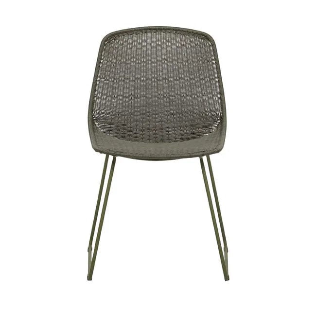 Globe West Dining Chairs Globe West Granada Scoop Closed Weave Dining Chair, Moss (7953850138873)