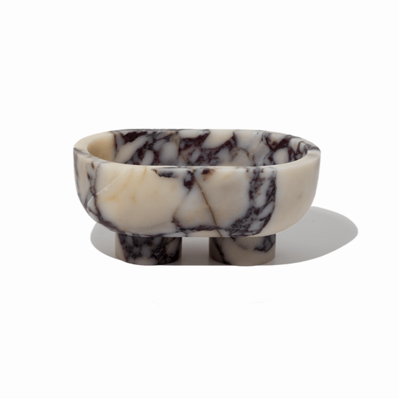 CoTheory Accessories CoTheory The Muse Footed Oval Tray - Viola Marble