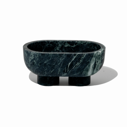 CoTheory Accessories CoTheory The Muse Footed Oval Tray - Verdi Alpi