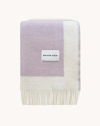 Mason Deux Blankets & Throws Maison Deux Color Block Blanket Lilac