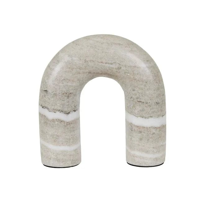 Globe West Rufus Arch Sculpture - Oat Marble