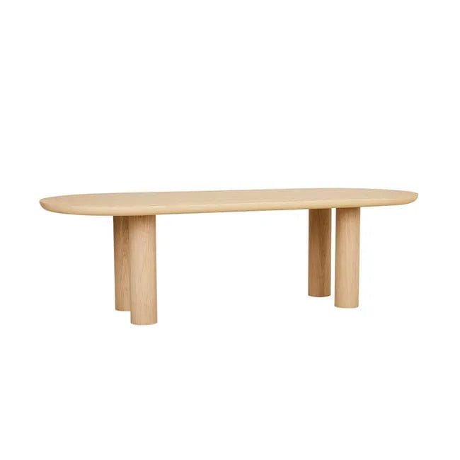 Globe West Dining Tables Globe West Seb Oval Four Leg Dining Table - Oak (various sizes)