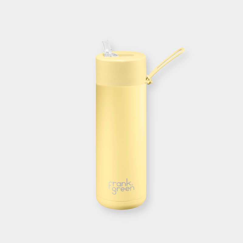 Frank Green Drink Bottle Frank Green Ceramic Reusable Bottle - 20oz / 595ml, Buttermilk (7956772716793)