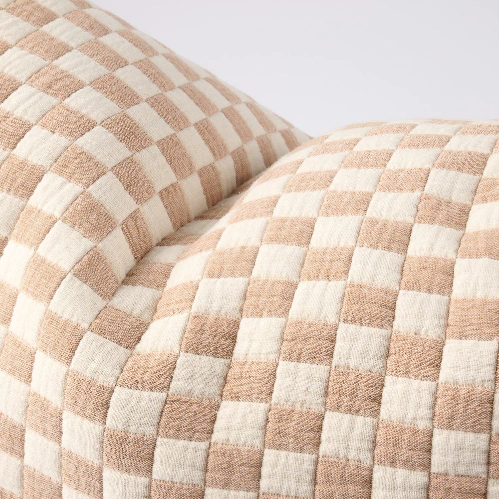 Eadie Lifestyle Cushions Eadie Lifestyle Gambit Cushion - Various Sizes, White/Nutmeg (7952832364793)