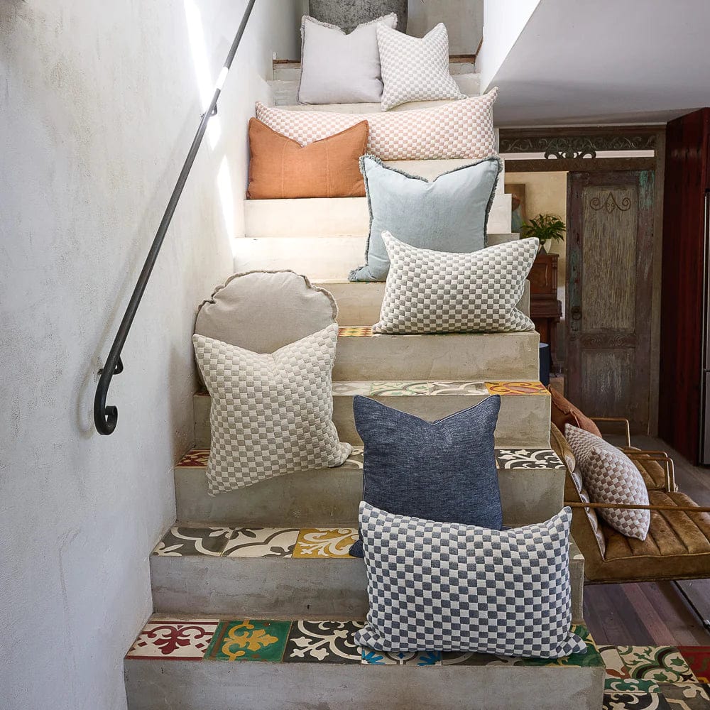 Eadie Lifestyle Cushions Eadie Lifestyle Gambit Cushion - Various Sizes, White/Silver (7952833151225)