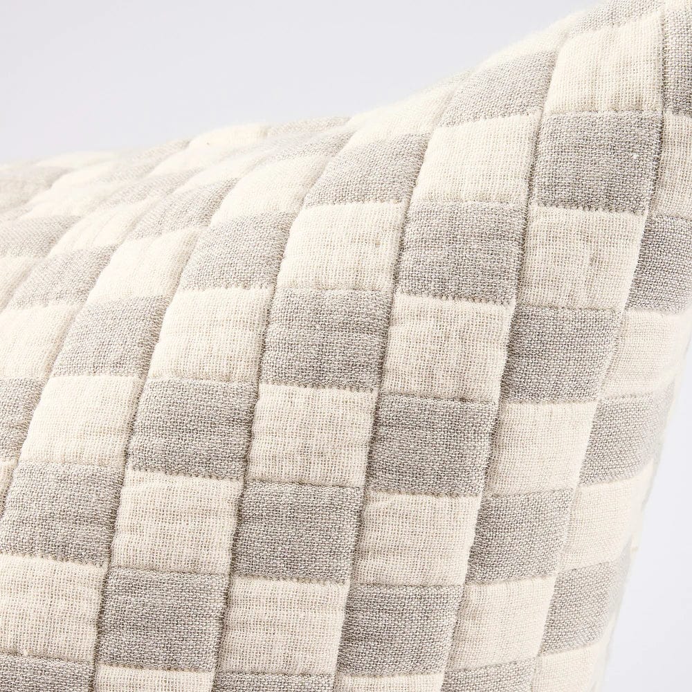 Eadie Lifestyle Cushions Eadie Lifestyle Gambit Cushion - Various Sizes, White/Silver (7952833151225)