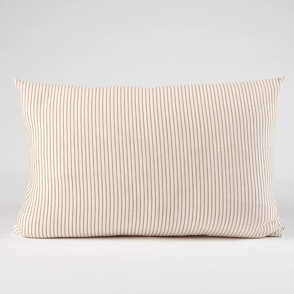 Eadie Lifestyle Cushions Eadie Lifestyle Marina Cushion - Various Sizes, White/Nutmeg Stripe (7952828236025)