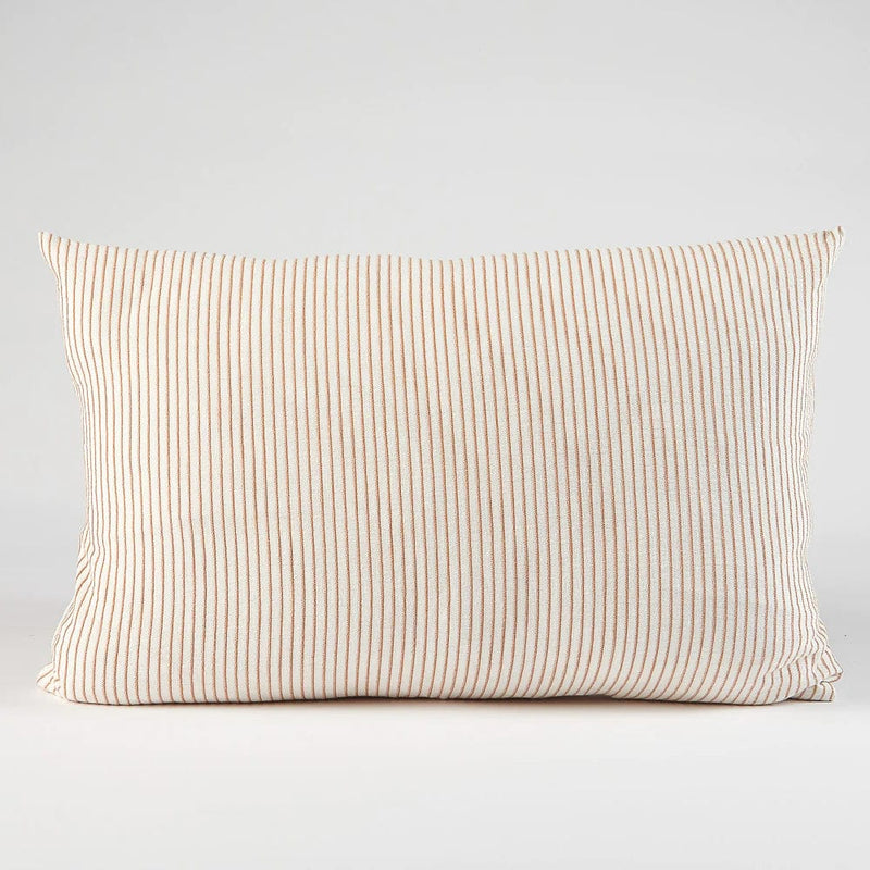 Eadie Lifestyle Cushions Eadie Lifestyle Marina Cushion - Various Sizes, White/Nutmeg Stripe (7952828236025)