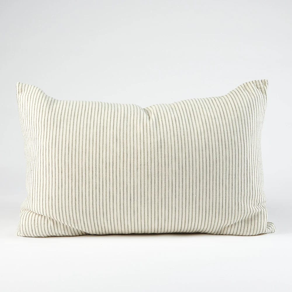 Eadie Lifestyle Cushions Eadie Lifestyle Marina Cushion - Various Sizes, White/Pistachio Stripe