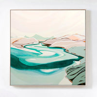 Jen Sievers Prints Jen Sievers 'Boundless' Limited Edition Fine Art Canvas Print - Ebb and Flow (Whitehaven Beach)