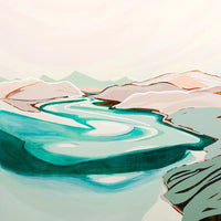 Jen Sievers Prints Jen Sievers 'Boundless' Limited Edition Fine Art Canvas Print - Ebb and Flow (Whitehaven Beach)