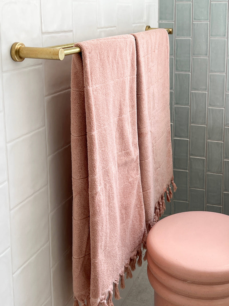 Aura Home Accessories Paros Bath Towel - Pink Clay