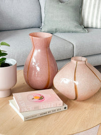 Globe West Accessories Boden Stripe Tall Vase, Blush