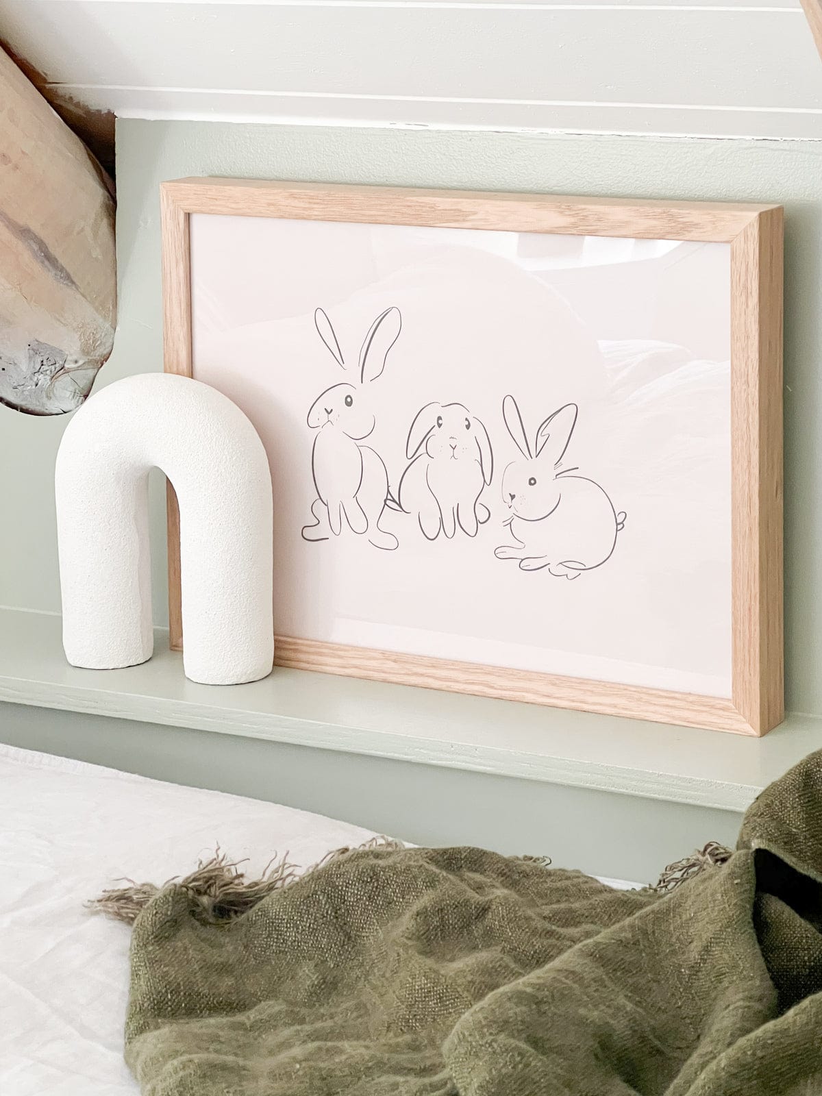 norsu interiors Prints Gigi's Rabbits