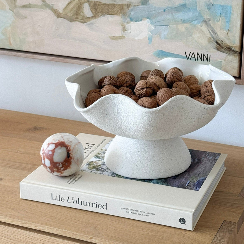 norsu interiors Bowls Ripple Fruit Bowl Pedestal