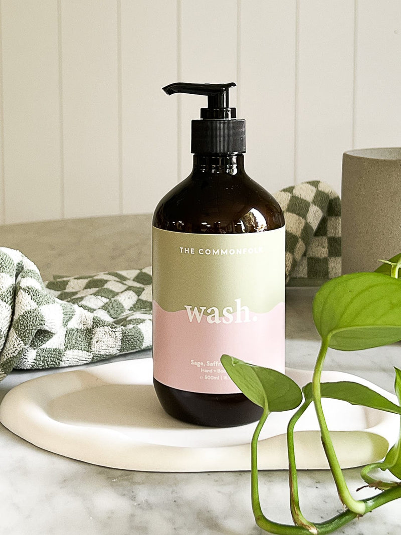 The Commonfolk Collective Hand Wash & Lotion The Commonfolk Collective, Waves/Terra Hand + Body Wash - Sage, Saffron and Amber