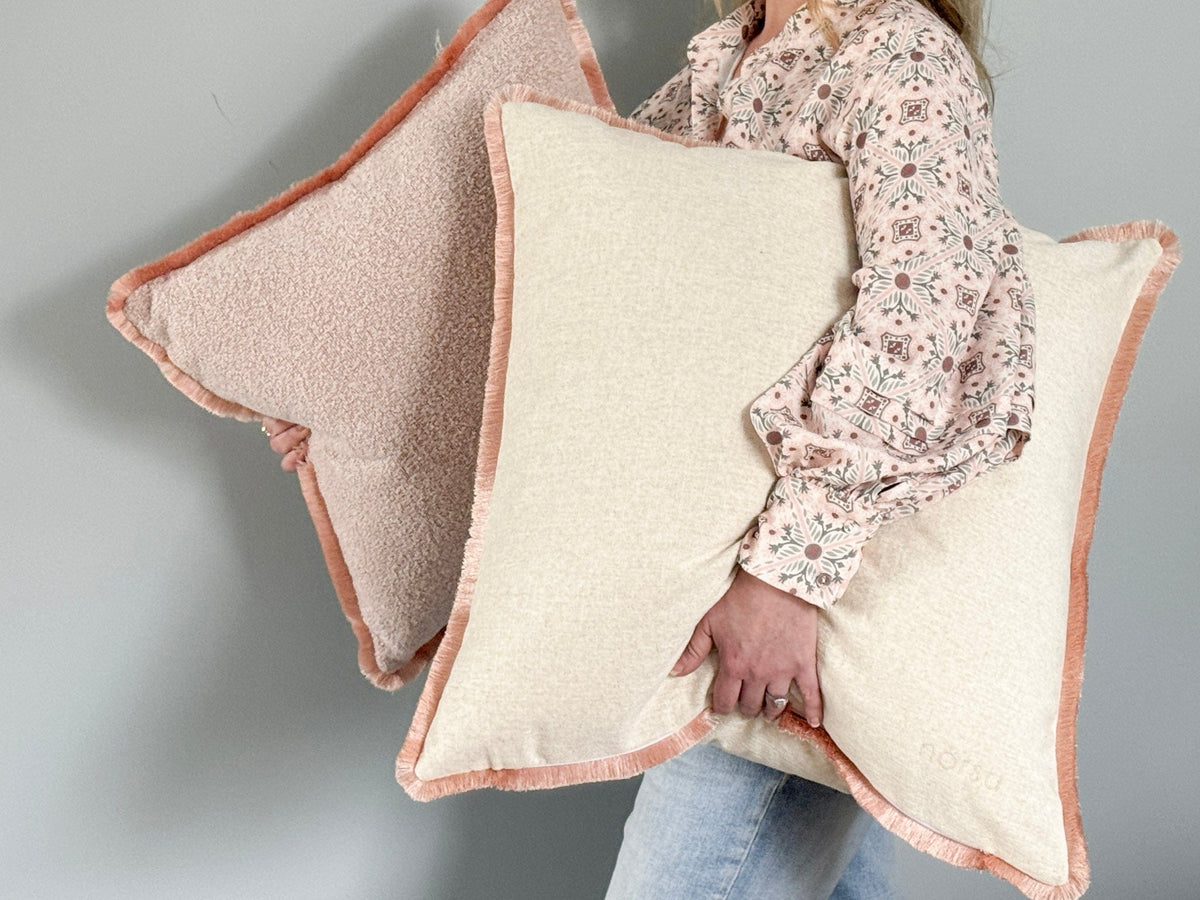 norsuSTUDIO Cushions norsu STUDIO - Limited Edition Fringe Collection Cushion - Vanilla 60 x 60cm