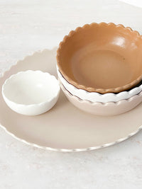 Tasteology Kitchen Accessories Tasteology Waves Small Bowl Terracotta