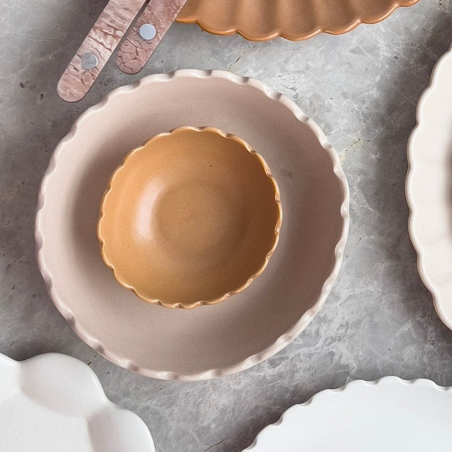 Tasteology Kitchen Accessories Tasteology Waves Mini Bowl Terracotta