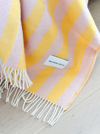 Mason Deux Blankets & Throws Maison Deux Candy Wrap Blanket Pink Yellow