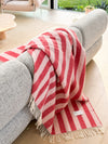 Mason Deux Blankets & Throws Maison Deux Candy Wrap Blanket Pink Cherry