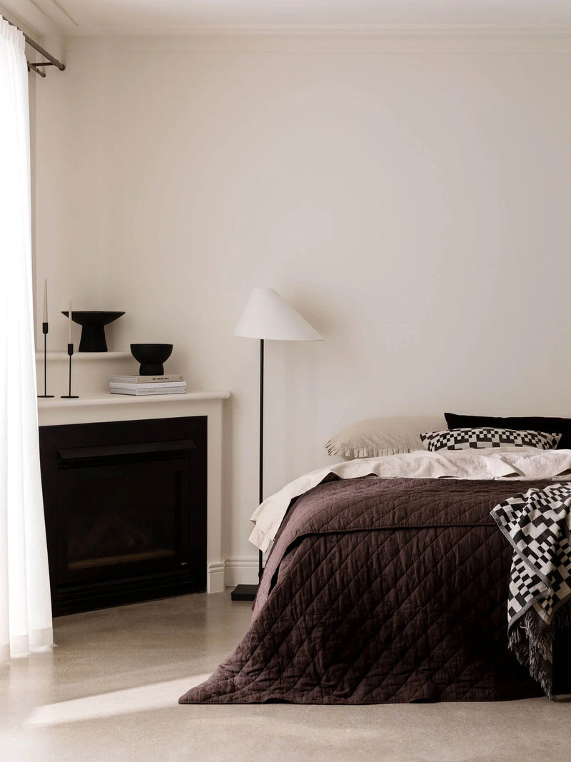 L&M Home Blankets & Throws L&M Home Etro Chocolate Lumbar Velvet Cushion