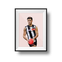 DG Designs Prints Dom Gauci Print - Nick Daicos, Blush