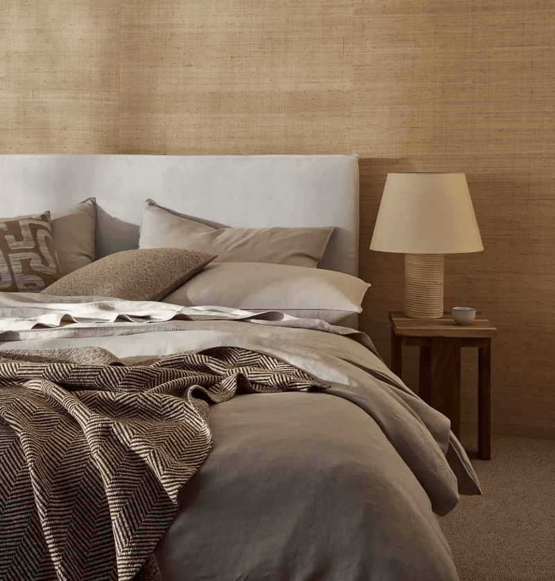 Weave Home Bed Linen Weave Home Ravello Pillowcase Pair - Bone (Various Sizes)