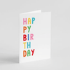 Popsy Press Accessories Colourful Happy Birthday Card
