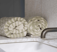 Loop Home Accessories Loop Home Bath Towel - Sage/Sand